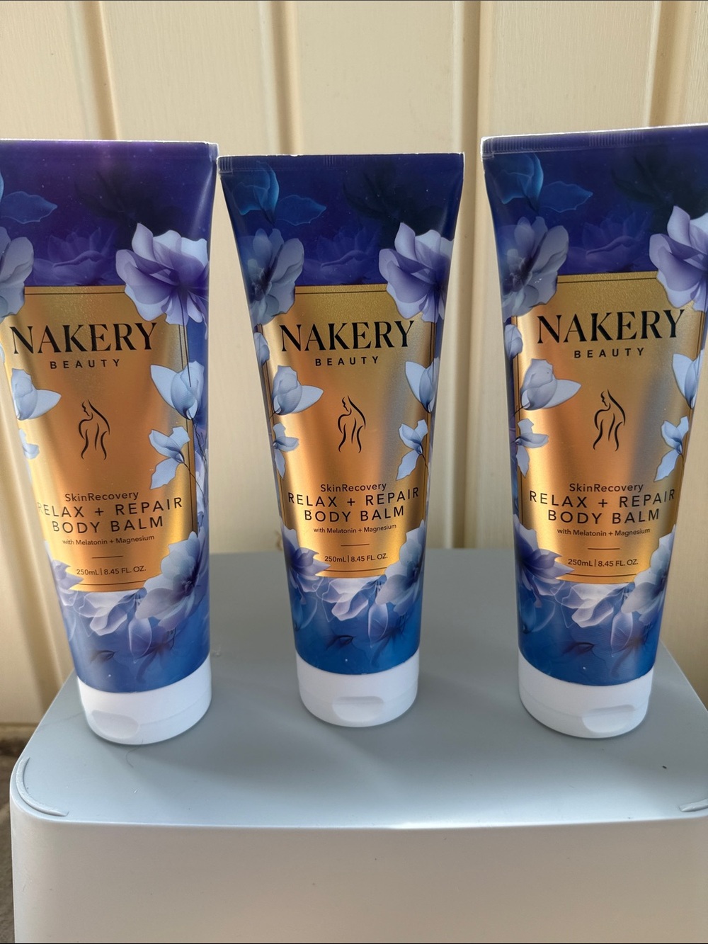 Nakery Beauty Relax + Repair Body Balm — Blue & Gold